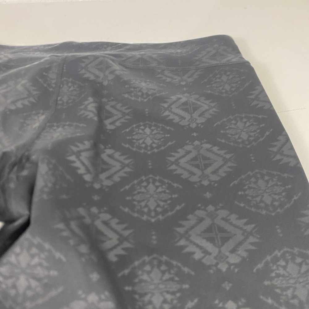 Lauren Ralph Lauren Active Leggings Womens XL Black Southwestern Aztec Stretch - Picture 9 of 10